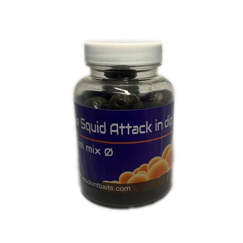 Mastodont Baits Boilies in dip Squid Attack 150ml mix Ø