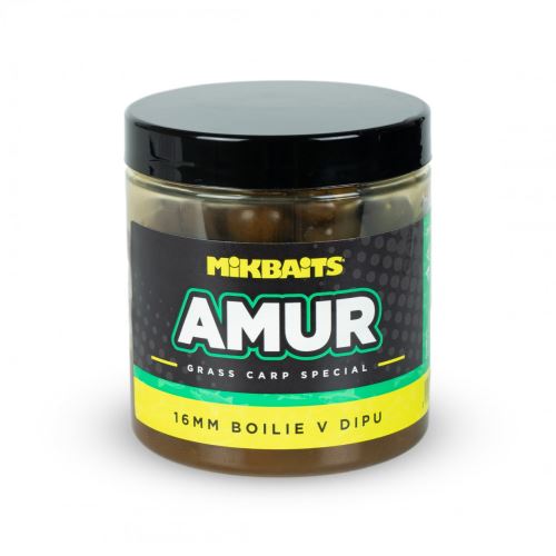 Mikbaits Boilies v dipu Amur 250ml