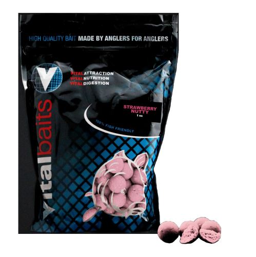 Vitalbaits Boilies Strawberry Nutty 1kg