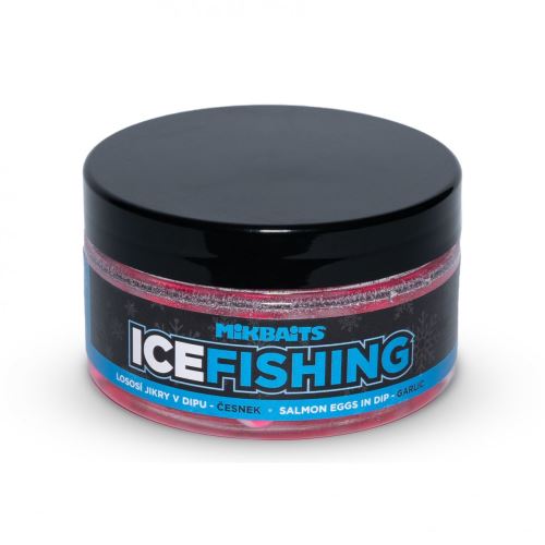 Mikbaits Lososí jikry v dipu Ice Fishing Range Česnek 100ml