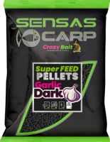 Sensas Pelety Super Feed Garlic Dark 650g