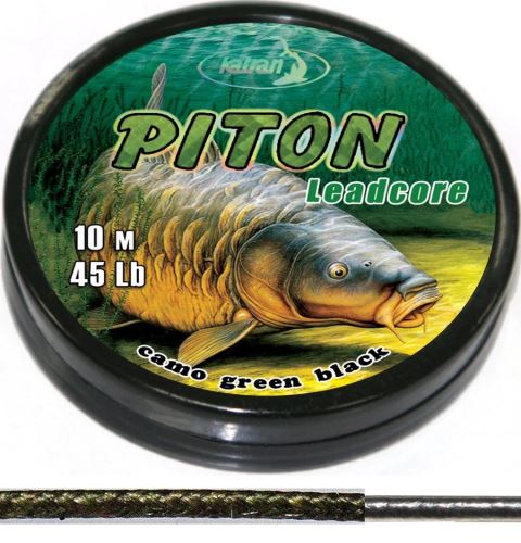 Katran Olověnka Leadcore Piton 10m 45lb 20,5kg Camo/Brown/Black