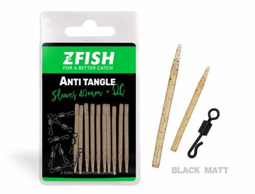 Zfish Převlek s obratlíkem Anti Tangle SET Sleeves + QC 10ks