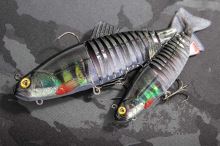 FOX Rage Gumová nástraha Replicant Jointed 20cm 120g UV Young Perch (1)