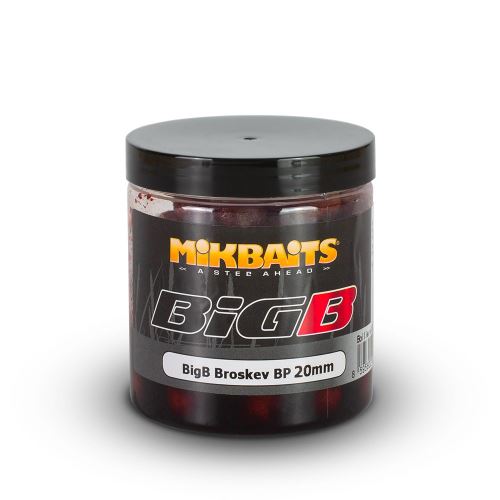 Mikbaits Boilies v dipu BiG BigB Broskev Black pepper 250ml