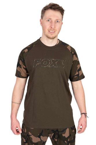 FOX Tričko Khaki/Camo Outline T-Shirt