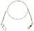 Cormoran Lanko 1x7 Wire Leader  Swivel and Snap Hook 6kg 30cm 2ks