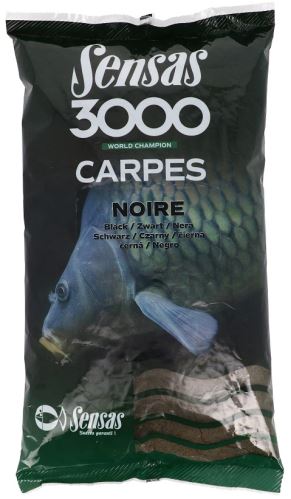 Sensas Vnadící směs 3000 Carpes Noir (Kapr-černá) 1kg