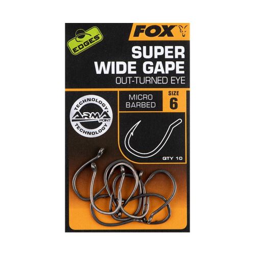 FOX Háček Edges Armapoint Super Wide Gape (Out-Turned Eye)