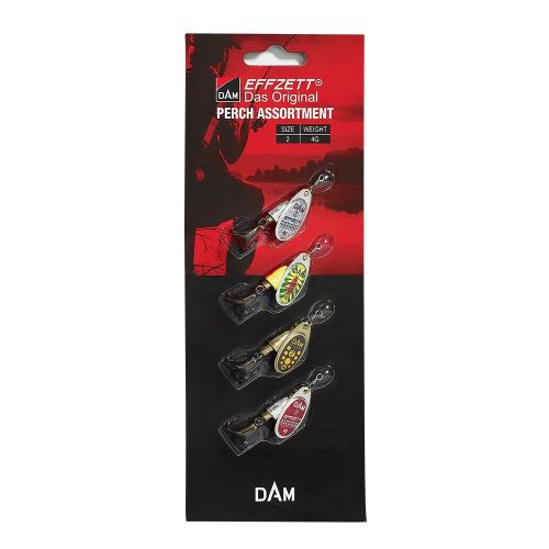 Effzett Třpytka Perch Spinner Assortment 4g Velikost 2 4ks