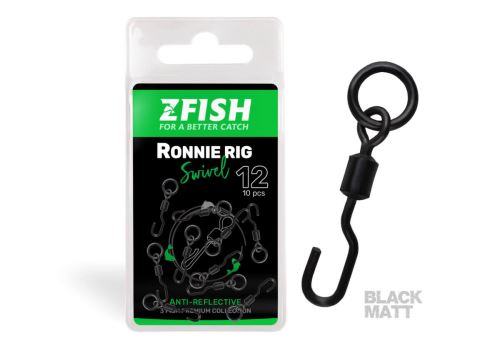 Zfish Obratlík Ronnie Rig Swivel Matt Velikost 12