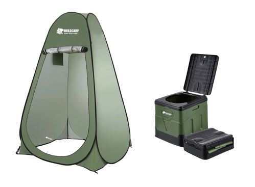 Holdcarp Set přenosného záchodu a hygienického stanu Portable Toi + Toilet & Shower Tent