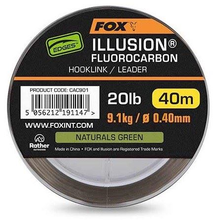 FOX Fluorocarbon Edges Illusion Fluorocarbon Hooklink 40m