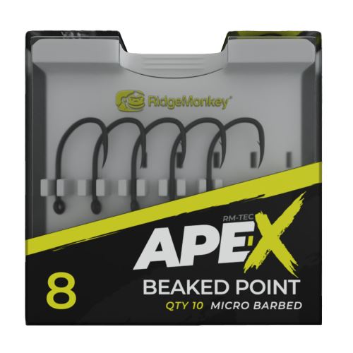 RidgeMonkey Háček Ape-X Beaked Point Barbed