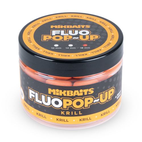 Mikbaits Plovoucí fluo boilie Krill 150ml 18mm