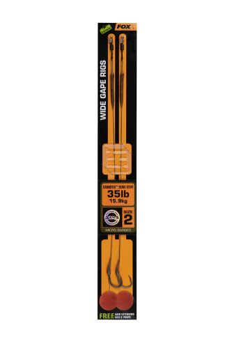 FOX Návazec Wide Gape Rig Camotex Semi Stiff