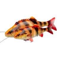 Savage Gear Gumová nástraha 4D Line Thru Perch 23cm SS 145g Albino (1)