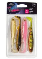 FOX Rage Gumová nástraha Slick Shad 11cm Mixed UV Colour Pack 4ks