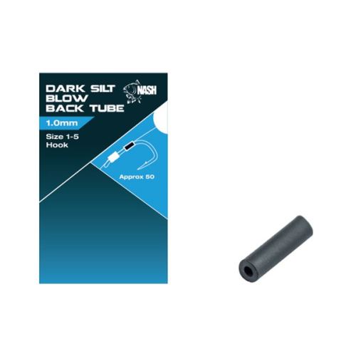 Nash Hadička Blow Back Tube Dark Silt 1mm Velikost 2-5 50ks