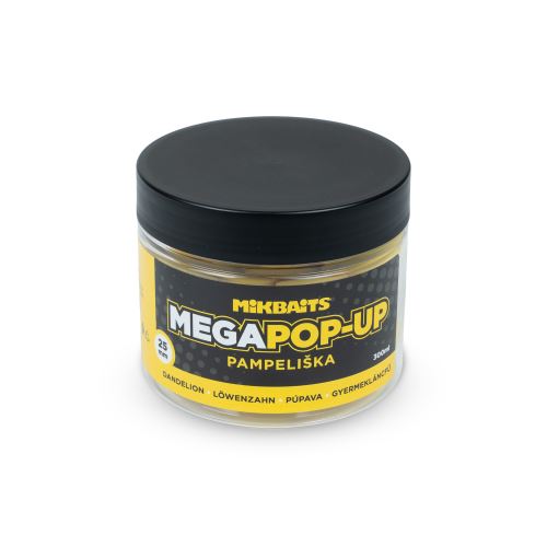 Mikbaits Pop-Up Mega fluo Pampeliška 300ml 25mm