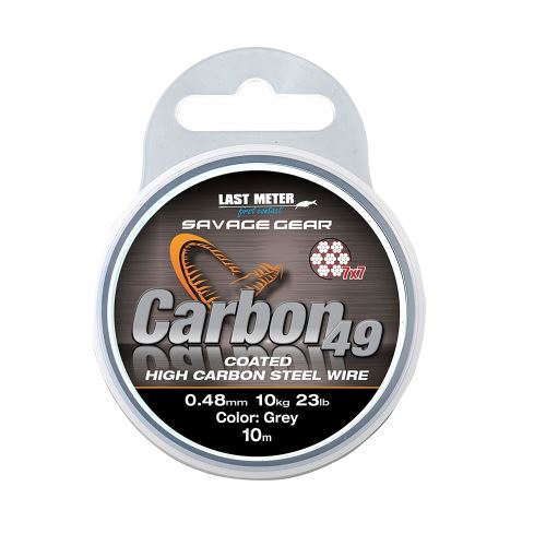 Savage Gear Lanko Carbon49 0,48mm 11kg 24lb 10m Coated Grey