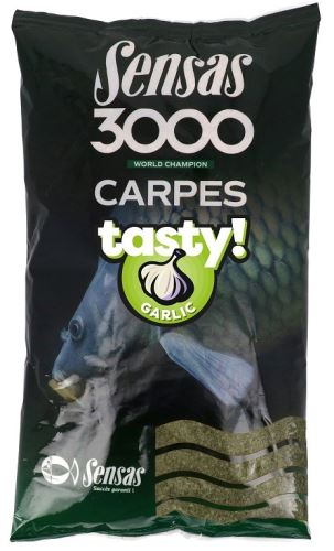 Sensas Vnadící směs 3000 Carp Tasty Garlic 1kg