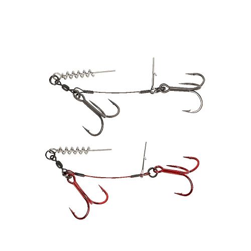 Savage Gear Návazec Carbon49 Corkscrew Stinger 2x
