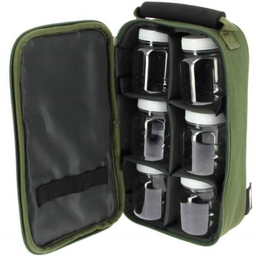 NGT Pouzdro Glug Bag Green + 6 Glug Pots