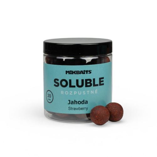 Mikbaits Rozpustné boilies Jahoda 250ml