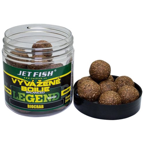 Jet Fish Vyvážené boilie Legend Biocrab 250ml 20mm