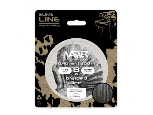 Vagner Šňůra Braided Line Camo Multicolor 300m