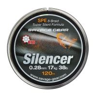 Savage Gear Šňůra HD8 Silencer Braid Zelená 120m 0,12mm 6,3kg 13lbs