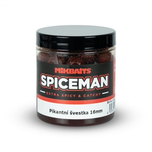 Mikbaits Boilies v dipu Spiceman Pikantní švestka 250ml