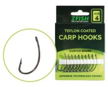 Zfish Háček Teflon Hooks Curved Shank Velikost 8 10ks