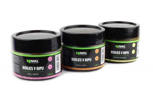 Nikl Boilies v dipu KrillBerry 250g 18+20mm