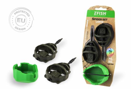 Zfish Sada Method Feeder Spider Large Set + Formička