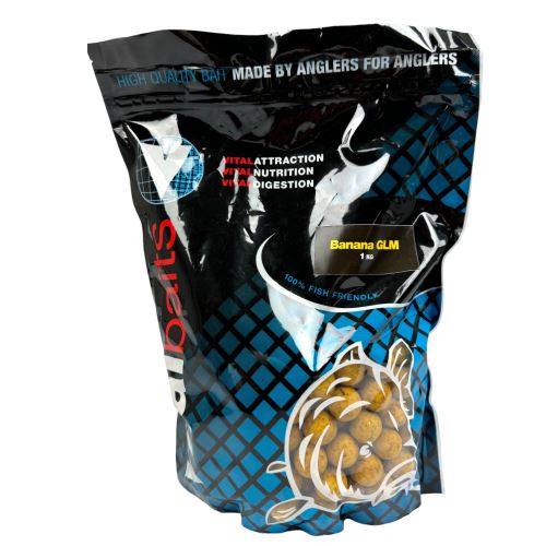 Vitalbaits Boilies Banana GLM 1kg