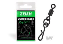 Zfish Obratlík Quick Change Ring Swivel Matt Velikost 8