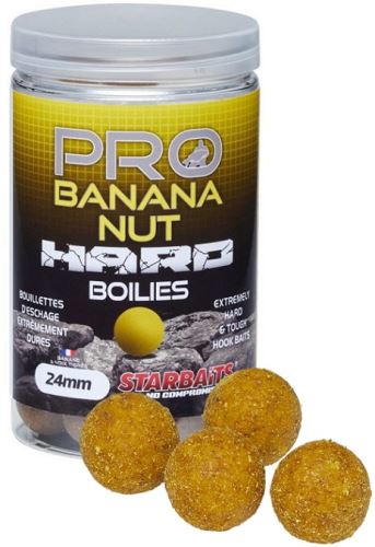 Starbaits Hard Boilies Pro Banana Nut 200g 24mm