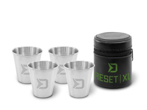 Delphin Set nerezových pohárků RESET XL 4v1 70ml 4ks