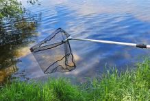 Zfish Podběrák Landing Net ZFX Pogumovaná síť (7)