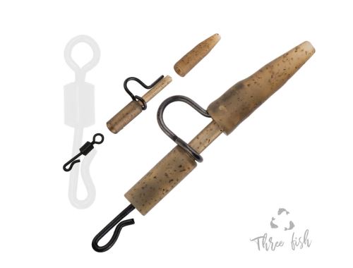 Zfish Závěska Heavy Duty Clip & Tail Rubber + QC 6ks