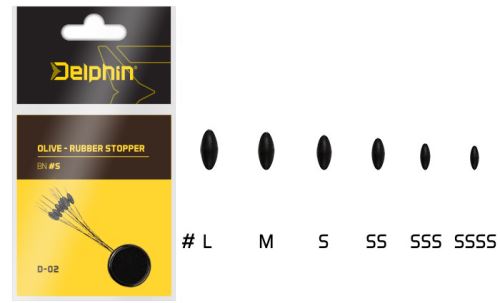 Delphin Stoper Olive Rubber Stopper Velikost M