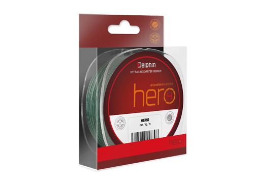 Delphin Šňůra HERO 4 Zelená 117m