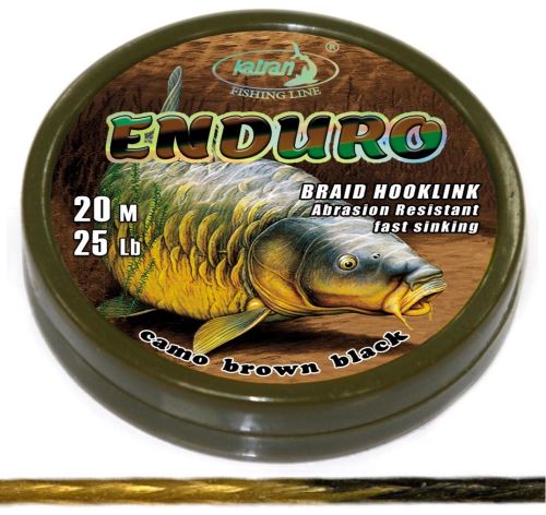 Katran Šňůrka Braided Hook Link Enduro 20m 25lb 11,4kg