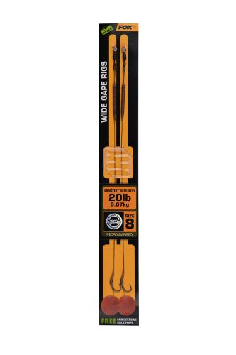FOX Návazec Wide Gape Rig Camotex Semi Stiff