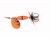 Kinetic Třpytka Fizz 10g Orange/Black Ribbon