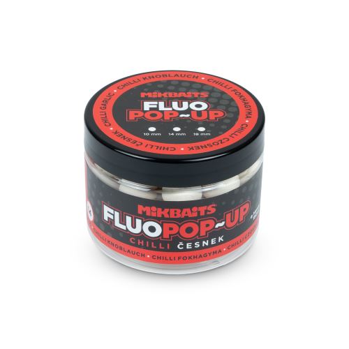 Mikbaits Plovoucí fluo boilie Chilli Česnek 150ml 14mm