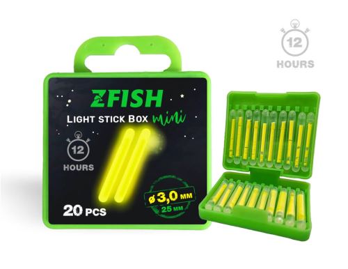 Zfish Chemické světlo MINI Box 3x25mm 20ks