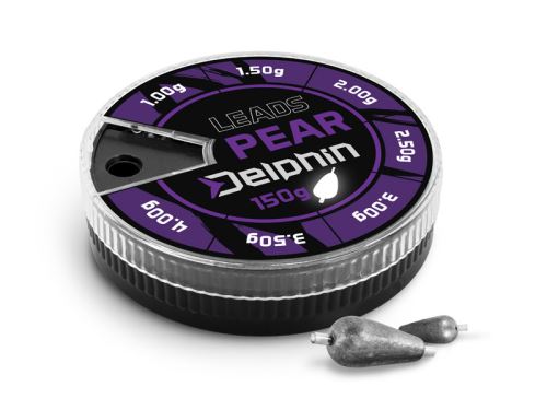Delphin Olovo LEADS hruška s bužírkou sada 150g / 1,0-4,0g